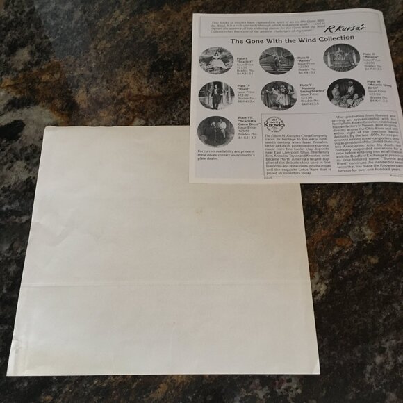 2/$40 Gone With the Wind Collection 'Bonnie and Rhett' Raymond Kursar - Picture 7 of 7